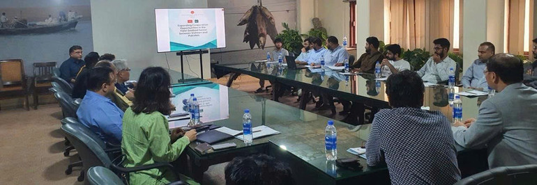 Đại sứ quán Việt Nam và Hiệp hội Thủy sản Pakistan phối hợp tổ chức hội thảo với chủ đề “Hợp tác thủy sản: Định hướng liên kết chiến lược, phát triển bền vững”. (Ảnh: Đại sứ quán Việt Nam tại Pakistan) pa8.jpg