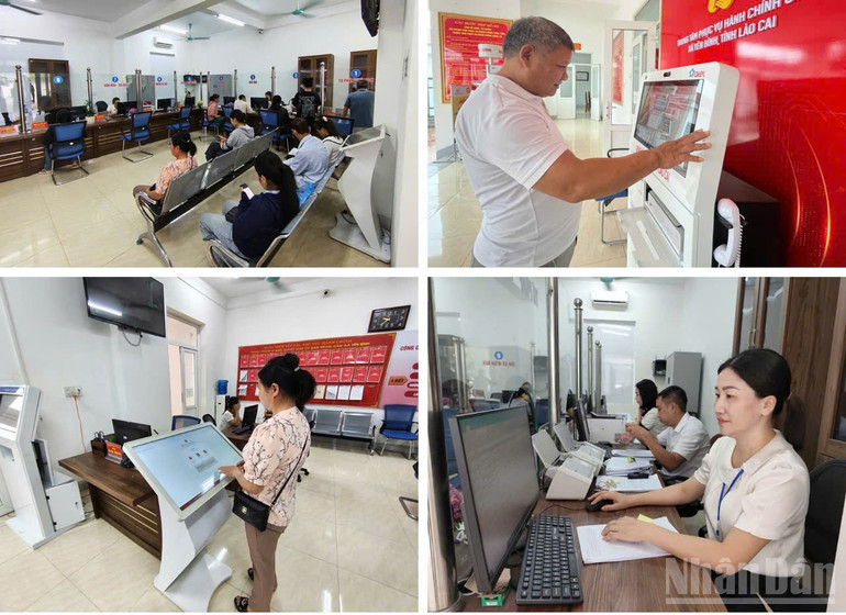 ラオカイ省イエンビン村行政サービスセンター。(写真:ヴァン・ティン) ndo_br_anhtuan4.jpg