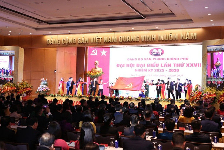 Chương trình nghệ thuật tại Đại hội. (Ảnh: VGP/Nguyễn Hoàng) vpcp6.jpg