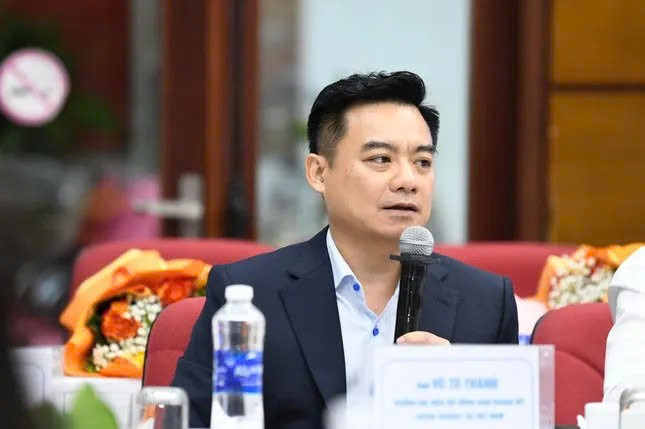 Ông Vũ Tú Thành - Trưởng đại diện Hội đồng kinh doanh Mỹ - ASEAN phát biểu tại tọa đàm. (Ảnh: HOÀNG THẮNG) ht7.jpg