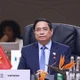 Dự Phiên thảo luận thứ ba của Hội nghị Thượng đỉnh G20 với chủ đề "Một tương lai công bằng và công lý cho tất cả mọi người", Thủ tướng Phạm Minh Chính đề xuất 3 ưu tiên chiến lược cho 3 chuyển động lớn của thế giới. (Ảnh: VGP/Nhật Bắc)