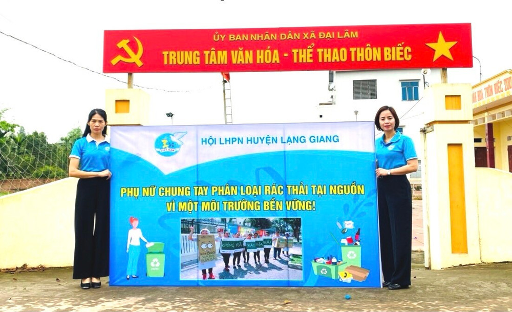 Hội Liên hiệp phụ nữ huyện Lạng Giang tuyên truyền phân loại rác, bảo vệ môi trường. hoi-lien-hiep-phu-nu-huyen-lang-giang-tuyen-truyen-phan-loai-rac-bao-ve-moi-truong.jpg