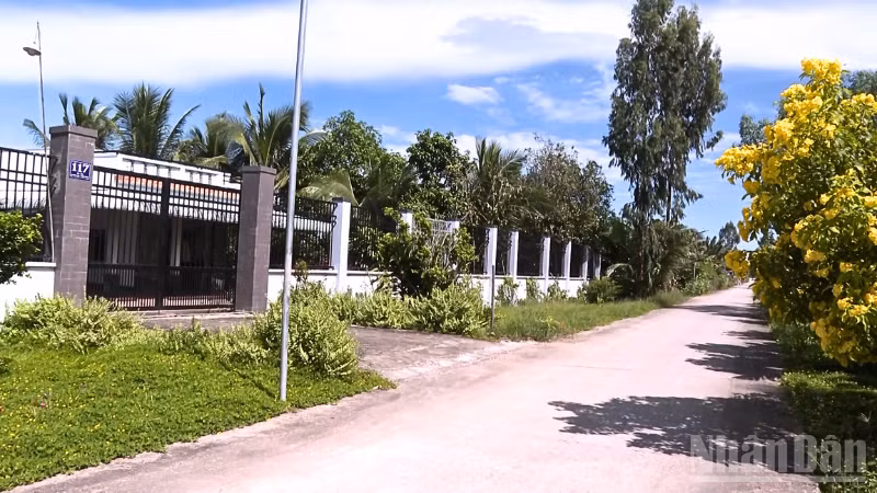 Nhiều hộ gia đình người dân tộc thiểu số xây dựng nhà cửa khang trang.