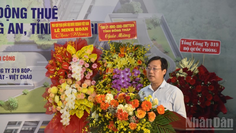 Đồng chí Lê Quốc Phong phát biểu tại buổi lễ. ndo_br_dsc-0431-3465.jpg