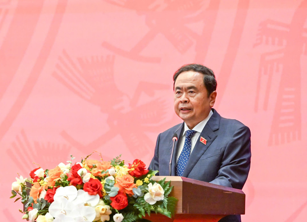 Chủ tịch Quốc hội Trần Thanh Mẫn phát biểu khai mạc Diễn đàn. (Ảnh: DUY LINH) z6878036964594-8807ba4d595df783c3b55b11ae430a7d.jpg