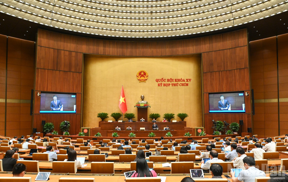 Kỳ họp thứ 9, Quốc hội khóa XV. (Ảnh: DUY LINH) ndo_br_bgp-3910.jpg