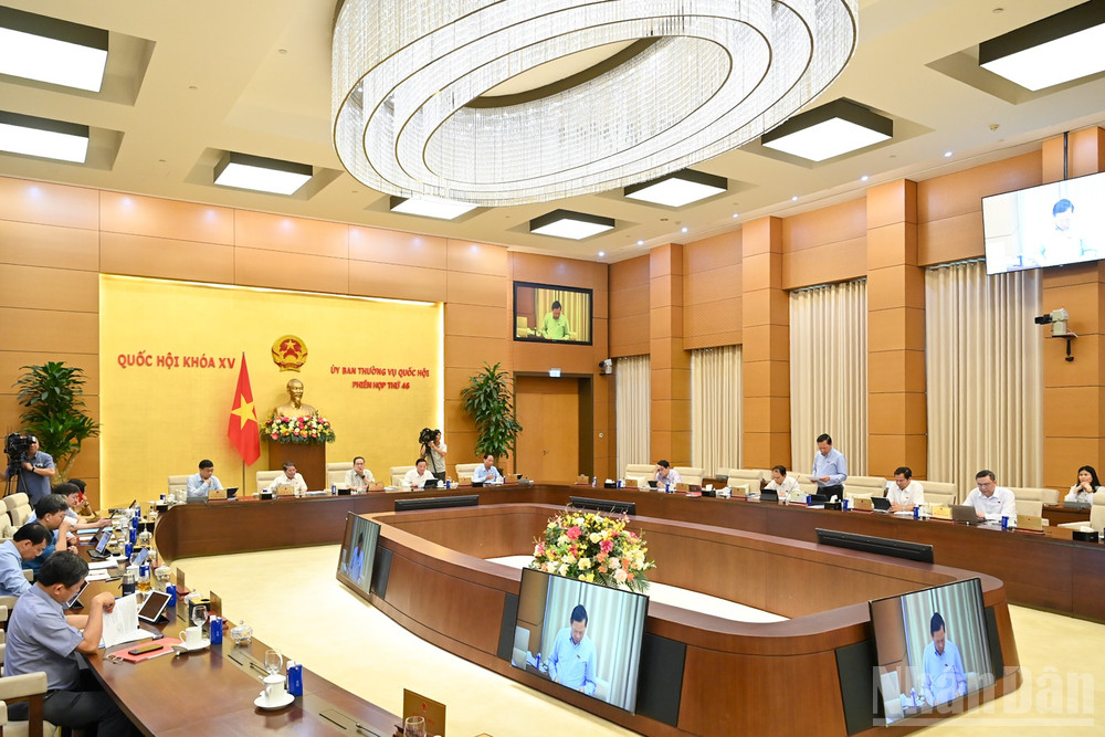 Quang cảnh phiên họp sáng 10/6. (Ảnh: DUY LINH) ndo_br_bnd-5617.jpg