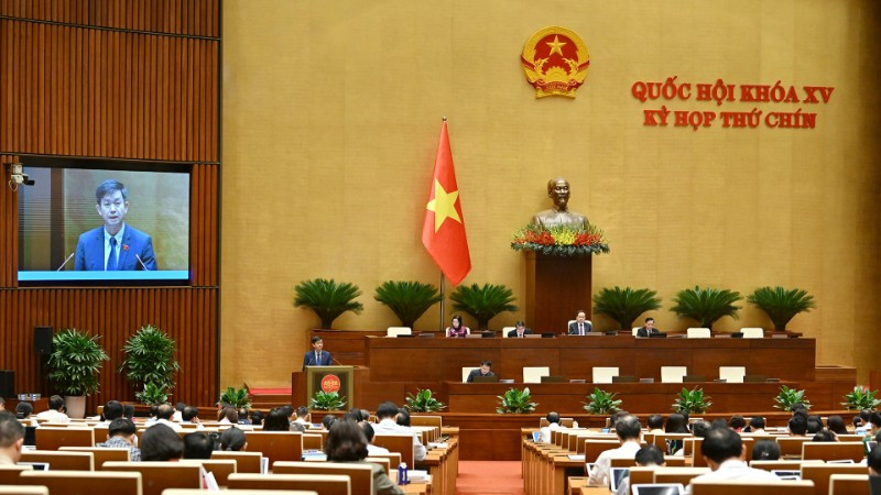 Kỳ họp thứ 9, Quốc hội khóa XV. (Ảnh: THỦY NGUYÊN)