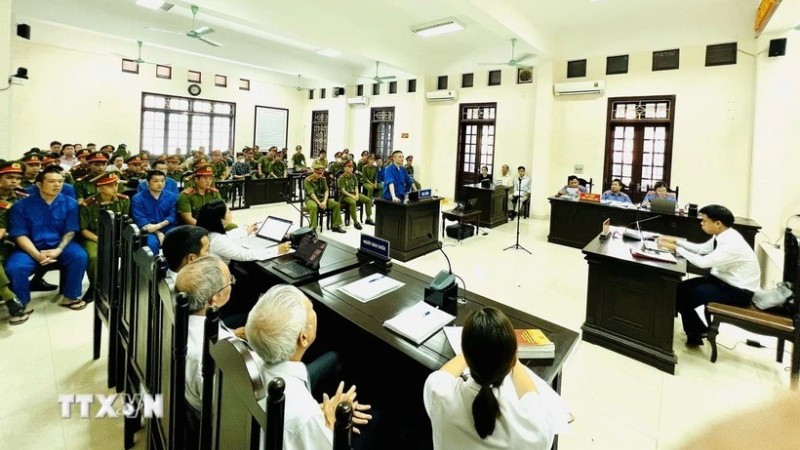 Quang cảnh một phiên xét xử. (Ảnh minh họa: TTXVN)