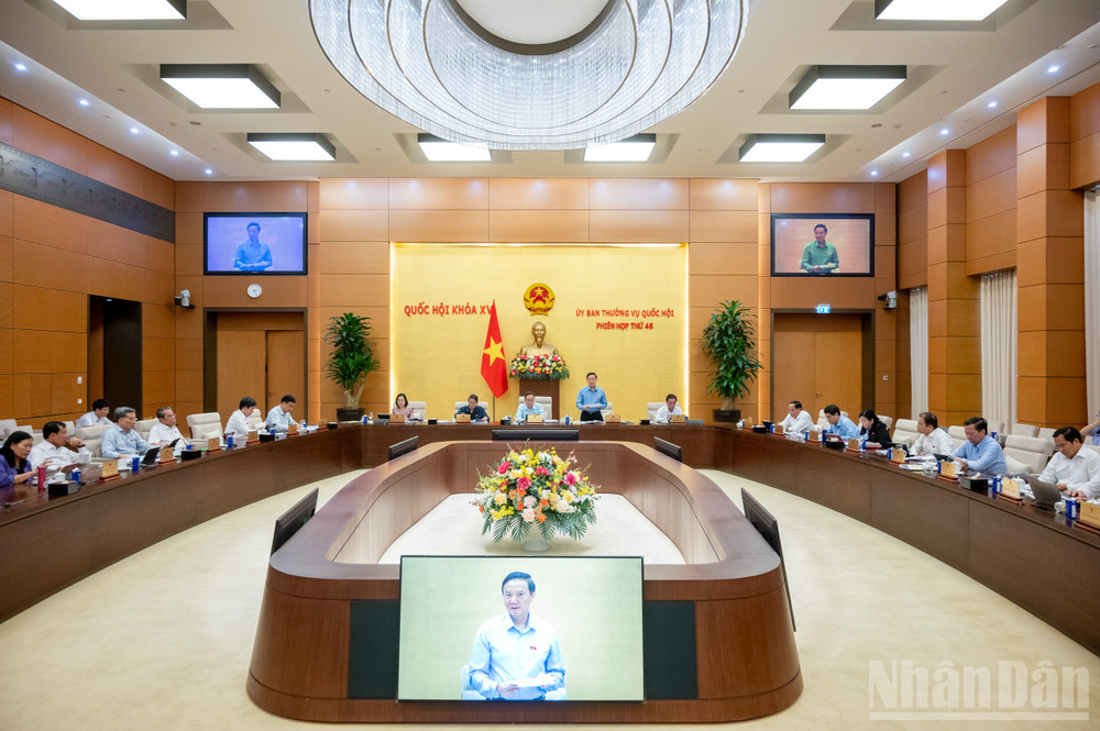 Quang cảnh phiên họp. (Ảnh: DUY LINH) ndo_br_z61-3475-pctqh-nguyen-khac-dinh.jpg