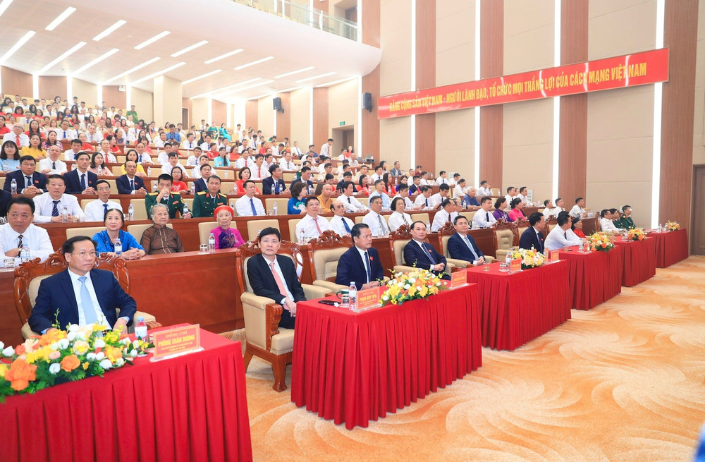 Các đại biểu dự Đại hội. (Ảnh: Quang Thái) bbd-du-dong-anh.jpg