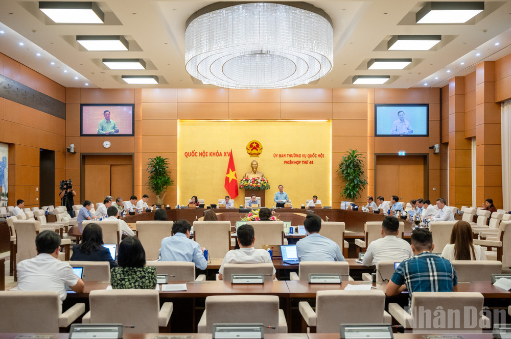Quang cảnh phiên họp. (Ảnh: DUY LINH) ndo_br_z61-4429-pct-nguyen-khac-dinh.jpg