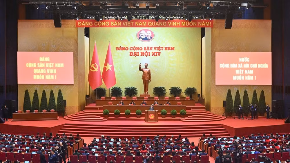 Toàn cảnh phiên họp trù bị Đại hội đại biểu toàn quốc lần thứ XIV của Đảng. (Ảnh: DUY LINH)