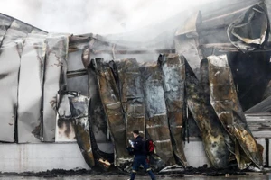 Hiện trường vụ cháy ở Trikala, Hy Lạp. (Ảnh: Xinhua)