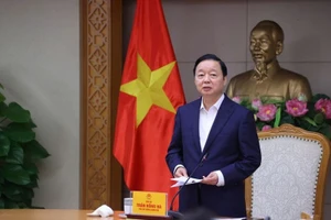 Phó Thủ tướng Trần Hồng Hà chủ trì cuộc họp nghe báo cáo hoàn thiện dự thảo Nghị định về một số chính sách phát triển thủy sản. (Ảnh: VGP/Minh Khôi)