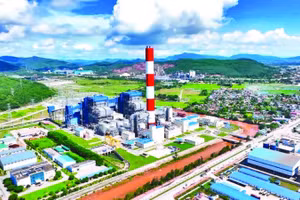 Một góc Trung tâm nhiệt điện Nghi Sơn ở phía nam tỉnh Thanh Hóa.