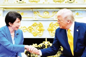 Tổng thống Mỹ Donald Trump và Thủ tướng Nhật Bản Takaichi Sanae.
