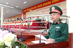 Thượng tướng Lê Quang Minh - Phó Chủ nhiệm Tổng cục Chính trị phát động phong trào trồng cây năm 2026; phong trào thi đua giai đoạn 2026-2030 trong Phụ nữ Quân đội.