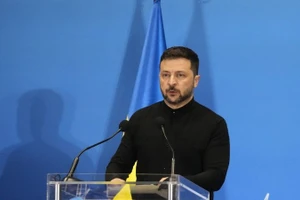 Tổng thống Ukraine Volodymyr Zelensky. (Nguồn: XINHUA)