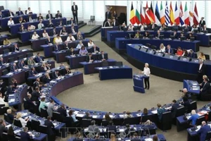 oàn cảnh phiên họp Nghị viện châu Âu tại Brussels, Bỉ. (Ảnh: THX/TTXVN)