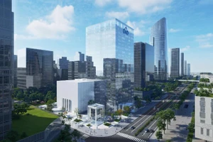 Phối cảnh dự án Tổ hợp không gian sáng tạo CMC - CCS Hà Nội.