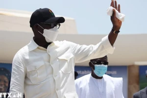 Ông Patrice Talon phát biểu tại Cotonou, Benin. (Ảnh: THX/TTXVN)