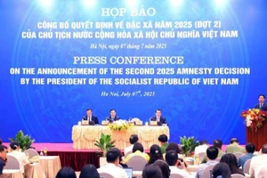 Họp báo công bố quyết định đặc xá năm 2025 (đợt 2). (Ảnh: VGP)