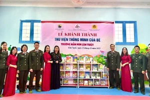 Lễ khánh thành “Thư viện thông minh của bé” diễn ra tại Trường mầm non Lâm Thuỷ, xã Kim Ngân, tỉnh Quảng Trị.