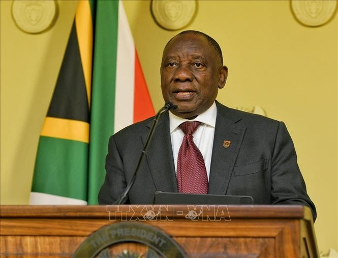 Tổng thống Nam Phi Cyril Ramaphosa. (Ảnh: THX/TTXVN)