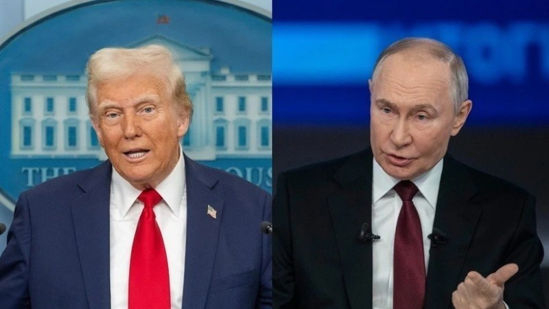Tổng thống Mỹ Donald Trump và Tổng thống Nga Vladimir Putin. (Nguồn: THX/TTXVN)