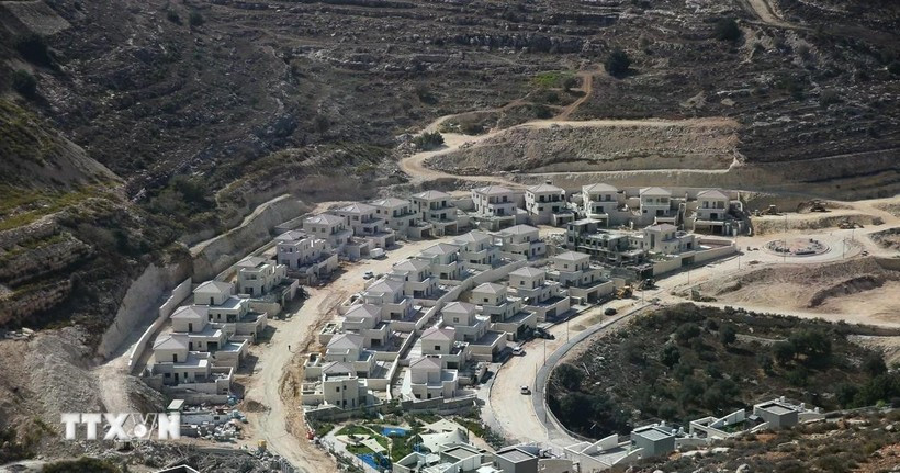 Quang cảnh khu định cư của Israel ở Givat Zeev, Khu Bờ Tây. (Ảnh: THX/TTXVN)