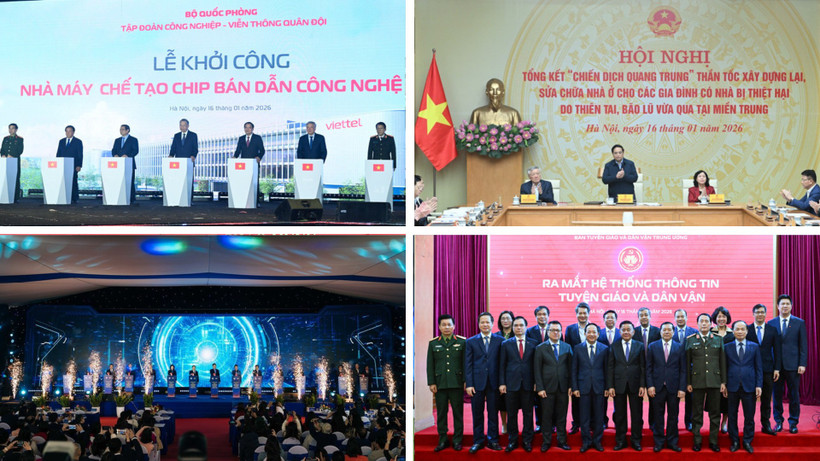 Tin nổi bật ngày 16/1: Tổng Bí thư Tô Lâm dự lễ khởi công Nhà máy Chế tạo chip bán dẫn công nghệ cao; Thủ tướng Phạm Minh Chính chủ trì Hội nghị tổng kết “Chiến dịch Quang Trung”
