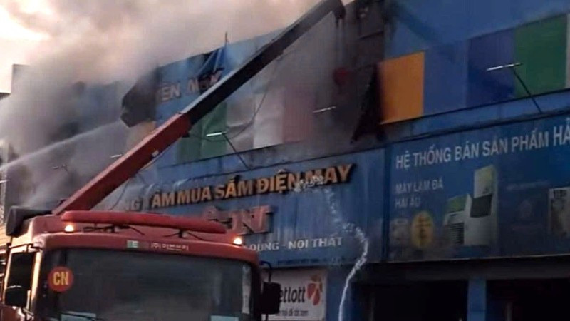 Hiện trường vụ cháy.