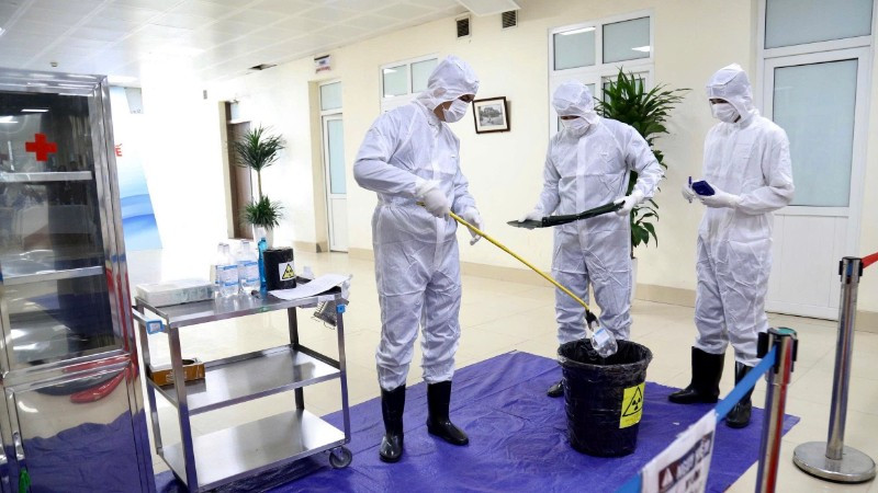 Diễn tập quy trình xử lý an toàn.