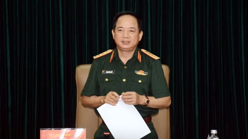  Đại tướng Trịnh Văn Quyết phát biểu chỉ đạo hội nghị. (Ảnh: VĂN CHIẾN)