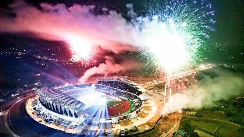 Lễ khai mạc giải bóng đá Tứ Hùng-Thái Nguyên năm 2025 diễn ra sôi động, hấp dẫn, giàu bản sắc.