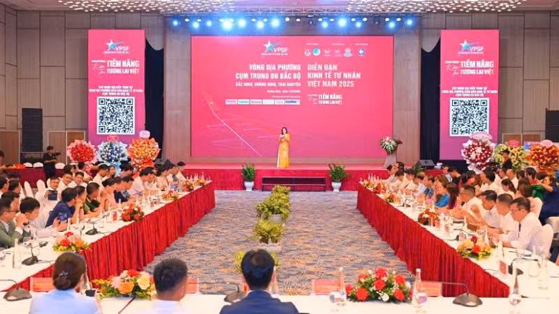 Quang cảnh Diễn đàn Kinh tế tư nhân Việt Nam (VPSF) 2025 tổ chức tại Quảng Ninh.