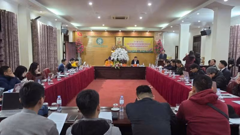 Quang cảnh cuộc họp báo.