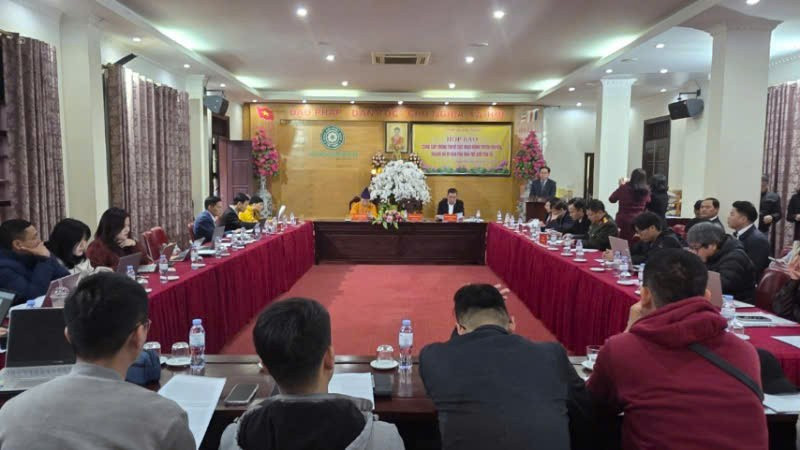 Quang cảnh cuộc họp báo.