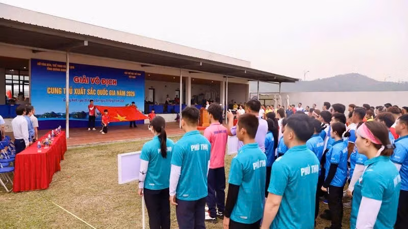 Quang cảnh lễ khai mạc.