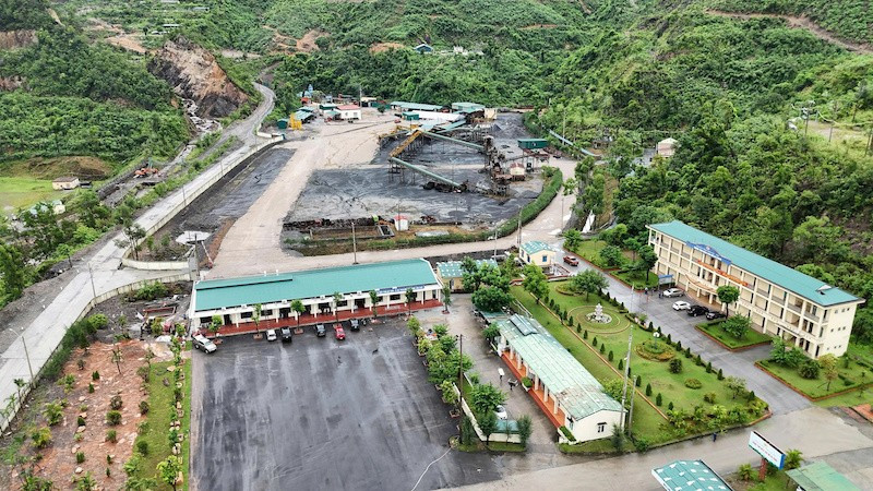 Mặt bằng sản xuất khu vực Hà Ráng (Công ty Than Hòn Gai).