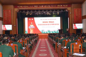 Quang cảnh lễ khai mạc.