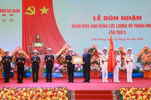 Tổng Bí thư, Chủ tịch nước Tô Lâm trao danh hiệu Anh hùng Lực lượng vũ trang nhân dân lần 3 tặng Quân chủng Hải quân.
