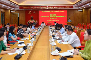 Quang cảnh hội nghị. (Ảnh: PHẠM CƯỜNG)