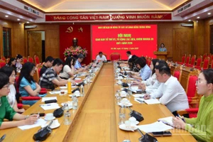 Quang cảnh hội nghị. (Ảnh: PHẠM CƯỜNG)