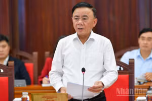 Đồng chí Trần Cẩm Tú, Ủy viên Bộ Chính trị, Thường trực Ban Bí thư. (Ảnh: THẾ ĐẠI)