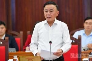 Đồng chí Trần Cẩm Tú, Ủy viên Bộ Chính trị, Thường trực Ban Bí thư. (Ảnh: THẾ ĐẠI)