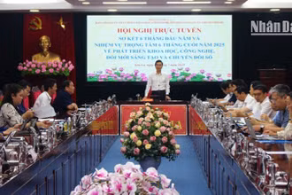 Đồng chí Hoàng Quốc Khánh, Bí thư Tỉnh ủy Sơn La chủ trì hội nghị.