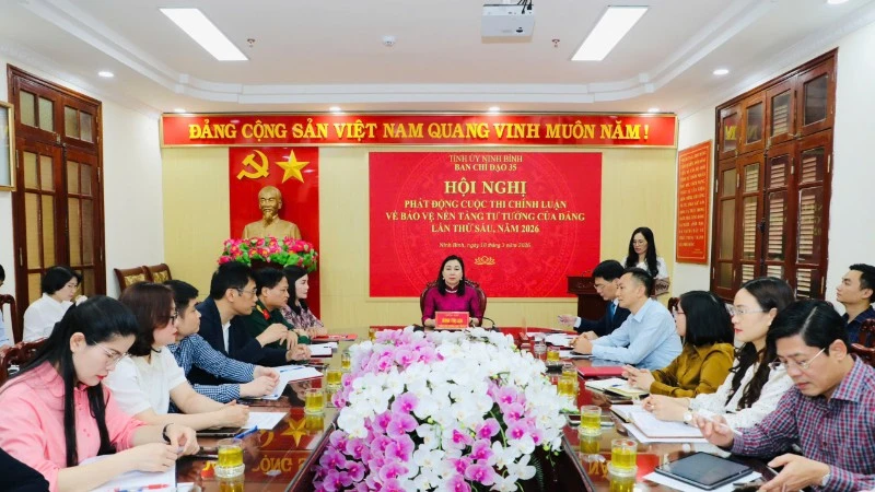 Ninh Bình Phát Động Cuộc Thi Chính Luận Bảo Vệ Nền Tảng Tư Tưởng Của Đảng