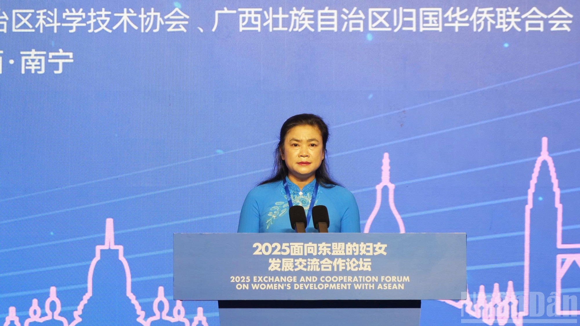 Phó Chủ tịch Thường trực Hội Liên hiệp Phụ nữ Việt Nam Đỗ Thị Thu Thảo phát biểu tại lễ khai mạc. ndo_br_gen-h-z6809800418628-3cf76a94e3a9918c46a70c5b3d13b5e9.jpg